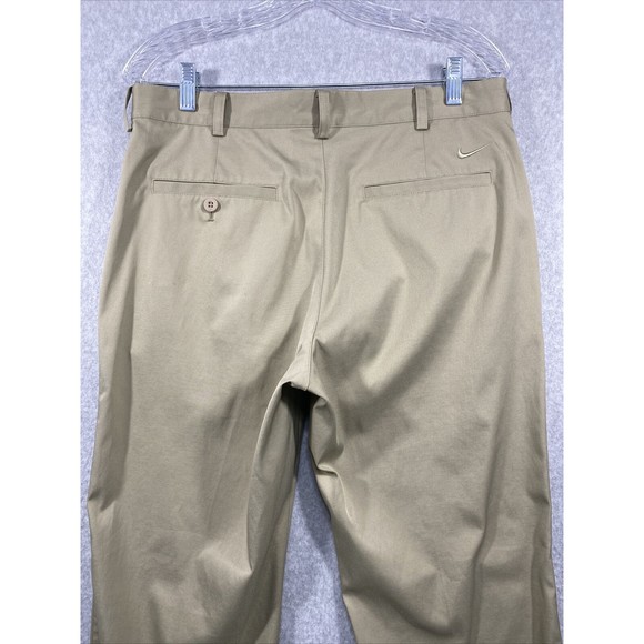Nike Dri Fit Pants 32x30 (34x29) Mens Golf Performance Stretch Lightweight Beige - Picture 3 of 15